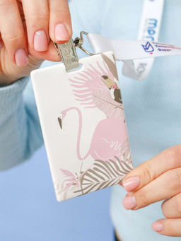 Держатель для карт Tropical flamingo (6,5 х 10,4 см)