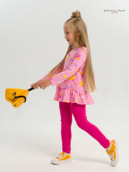 Костюм Алиса цветы барби-фуксия - Sovalina фото 24