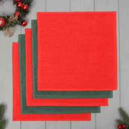 Набор махровых полотенец Этель Любовь согревает 30х30 см -5шт, 100% хл, 340гр/м2  фото 2