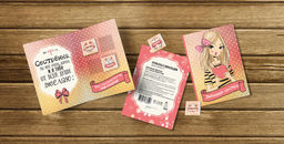 Открытка 4 шоколадки "Любимой сестре"