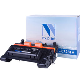 Совместимый картридж CF281A NV Print для принтера HP LJ M604/605/606/630, черный, ресурс 10500 стр. (с чипом)