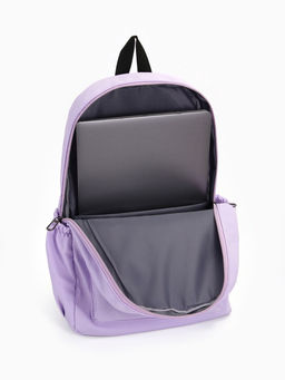 Рюкзак школьный на молнии, с карманами, с принтом, размер 30?12?43 см, розовый