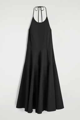 VESTIDO DE CUELLO HALTER DE ALGOD?N PIMA