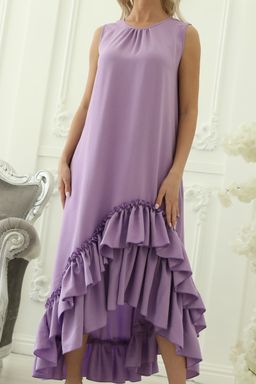 Платье П1-4983/6 Цвет:Сиреневый - Wisell фото 10