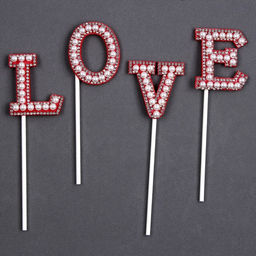 Набор для украшения LOVE, цвет красный - Страна карнавалия фото 7