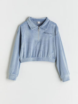 Kadife K?z ?ocuk Sweatshirt ve Tayt