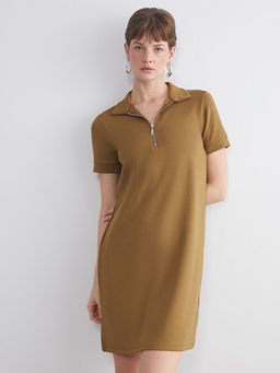 Polo Yaka Mini Elbise