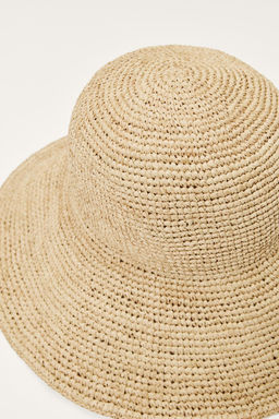 LIMITED EDITION RAFFIA BUCKET HAT - Zara фото 5