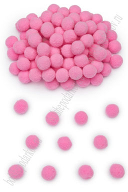 Помпоны Premium 1,3-1,5 см (200 шт) SF-3308, розовый №02
