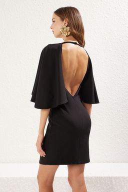 K?rm?z? Kay?k Yaka Pelerin Detayl? Dokuma S?k Abiye Gece Mezuniyet Elbisesi TPRSS25EL00084 - Trendyolmilla фото 16