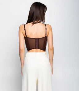 Топ #КТ1941, шоколадный - Dommod фото 3