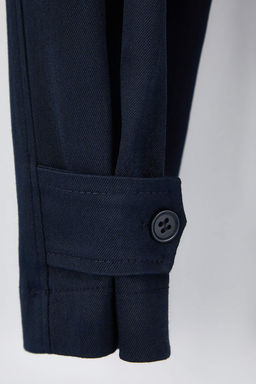 Lacivert Kusakl? Arka Beli Lastikli Kumas Pantolon TWOAW26PL00133 - Trendyolmilla фото 8