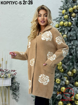 Кардиган женский с розами