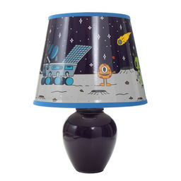 Настольная лампа с абажуром RISALUX Инопланетяне, Е14, 15 Вт, фиолетовый  фото 8