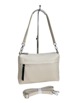 Женская сумка из искусственной кожи, цвет молочный