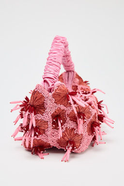 MINI BEADED BUCKET BAG - Zara фото 2