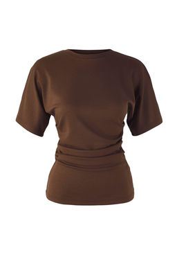 Kahverengi Buzgulu Fitted/Vucuda Oturan Orme Bluz TWOAW26BZ00165 - Trendyolmilla фото 5