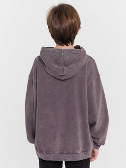 Худи для мальчиков серое с обработкой эйсид - Mark formelle фото 4