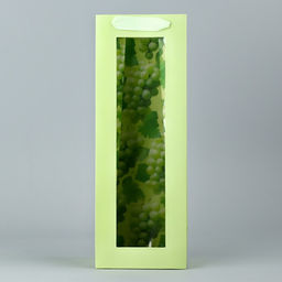 Цена за 2 шт. Пакет подарочный под бутылку, упаковка, «Виноград», 36×13×10 см