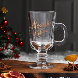 Бокал для глинтвейна с надписью Мечтай и сбудется, 225 мл