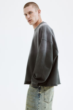 Sudadera efecto lavado Oversized Fit - H&m фото 3