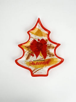 Тарелка новогодняя плоская «Волшебных моментов», 19.5×16.5 см