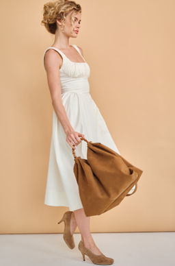 Замшевая сумка Bamboo DBR 30990 светло-коричневый  фото 7