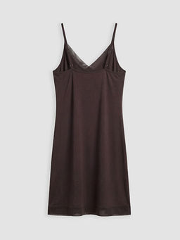 V Yaka ?p Ask?l? Kad?n Fantezi Gecelik