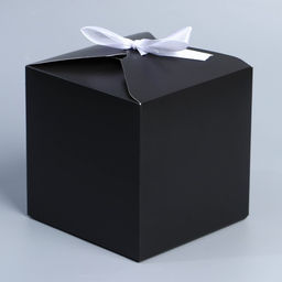 Цена за 2 шт. Коробка подарочная складная, упаковка, «Чёрный», 12×12×12 см