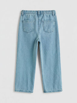 Regular Fit Hello Kitty Nak??l? K?z ?ocuk Jean Pantolon