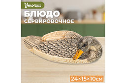 Блюдо сервировочное 24,5*15*10,5 см Уточка
