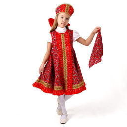 Карнавальный костюм Хороводный, хлопок, р. 30, рост 110-116 см