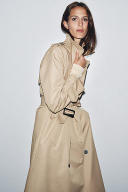 WATER REPELLENT DOUBLE-BREASTED TRENCH COAT ZW COLLECTION - Zara фото 2