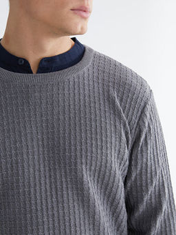 Bisiklet Yaka Erkek Triko Kazak