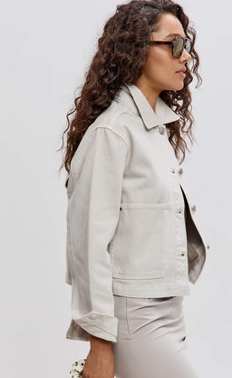 Куртка джинс F612-1269 l.beige - Fine joyce фото 2