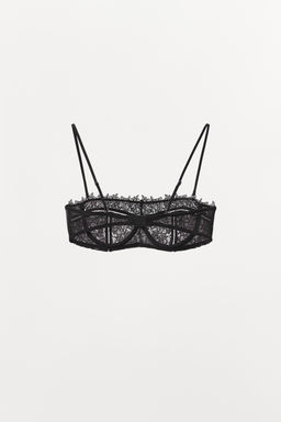 UNDERWIRED MESH AND LACE BRA - Zara фото 6