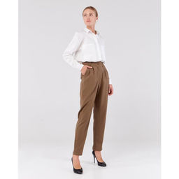 Брюки женские MINAKU: Dress code, бежевые, размер 42