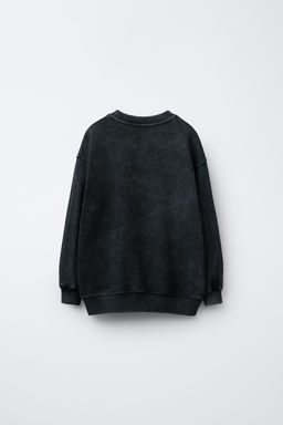 PRINTED FADED-EFFECT SWEATSHIRT - Zara фото 2
