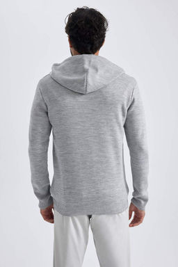 Толстовка на молнии с капюшоном стандартной посадки - Defacto фото 10