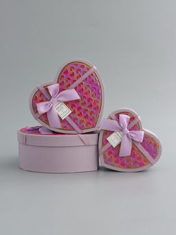 Набор подарочных коробок 3 в 1 сердца, 22?20?9; 18.5?17?7.5; 16?14?6 см