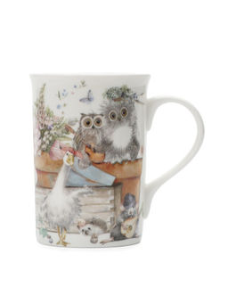 Кружка ANIMAL FAIR 330мл с ложечкой и подставкой - SIJ фото 5