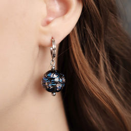 Серьги из муранского стекла NEMESIS LS3357