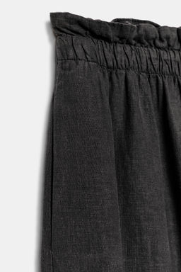 FALDA LARGA CON LINO ZW COLLECTION / Gris antracita - Zara фото 7