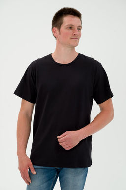 Футболка мужская из кулирки черный - Амадэль фото 2