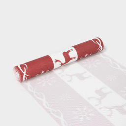 Дорожка на стол Доляна «Новый год», 180×30 см, красная