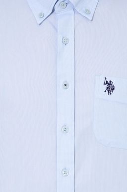 U. S. Polo Assn Мужская голубая рубашка с коротким рукавом - U.s. polo assn фото 6