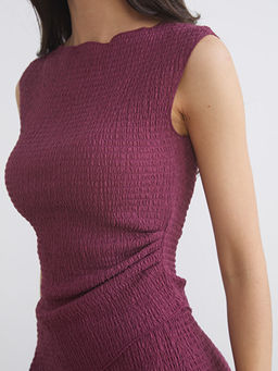 Kay?k Yaka Dokulu Bluz