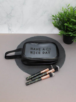Косметичка "Have a nice day", black (14х20х9,5 см)