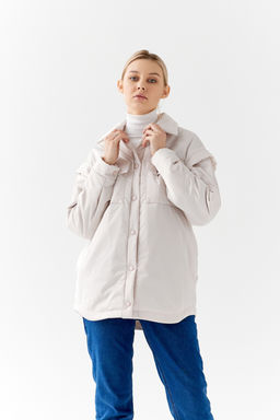 Куртка женская демисезонная 23983 (бежевый) - Kankan фото 19