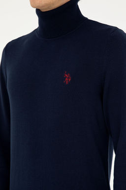 Мужской темно-синий базовый свитер - U.s. polo assn фото 7